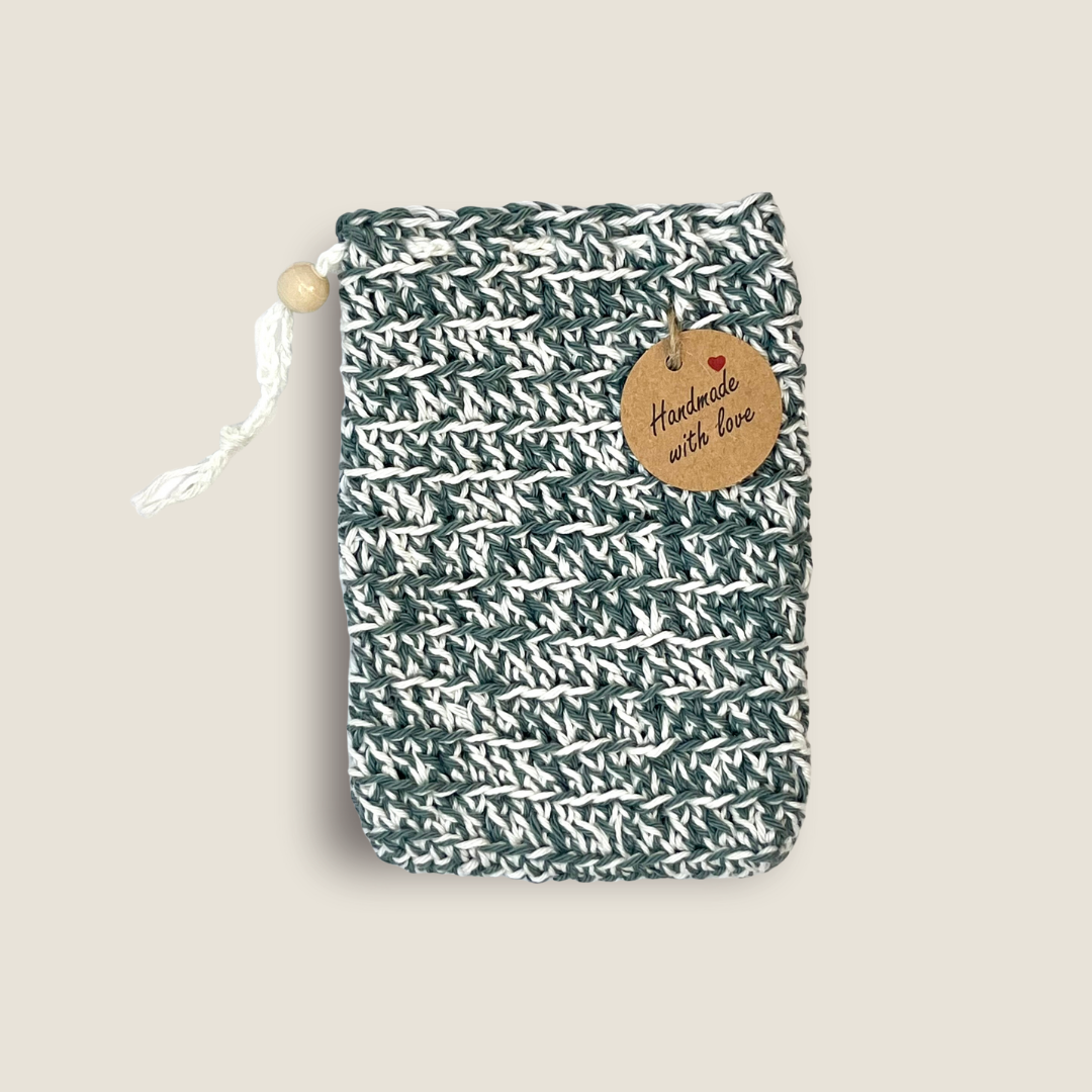 Handgehäkeltes Seifensäckchen