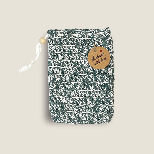 Handgehäkeltes Seifensäckchen